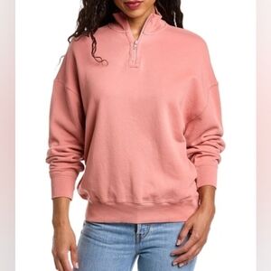 ATM Anthony Thomas Melillo Quarter Zip Terry Sweater